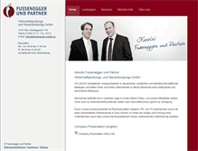 Tablet Screenshot of fussenegger-pucher.at